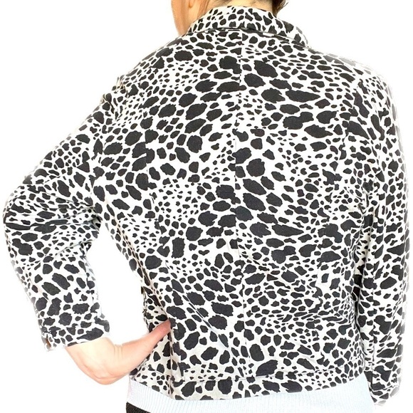 John Paul Richard - Holstein Print Zip Up Jacket Size XL - Picture 5 of 5